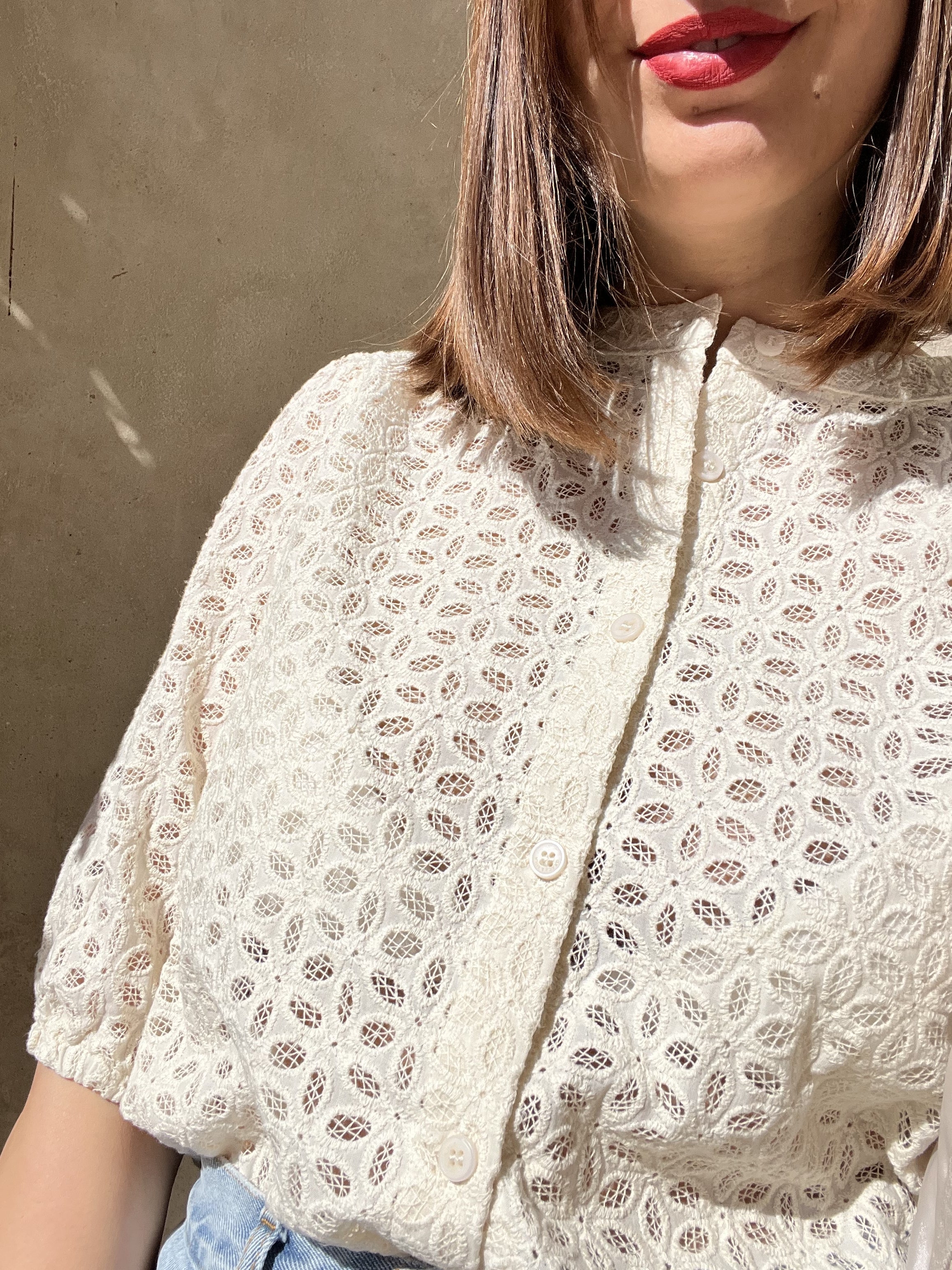 CAMICETTA PIZZO MACRAME'
