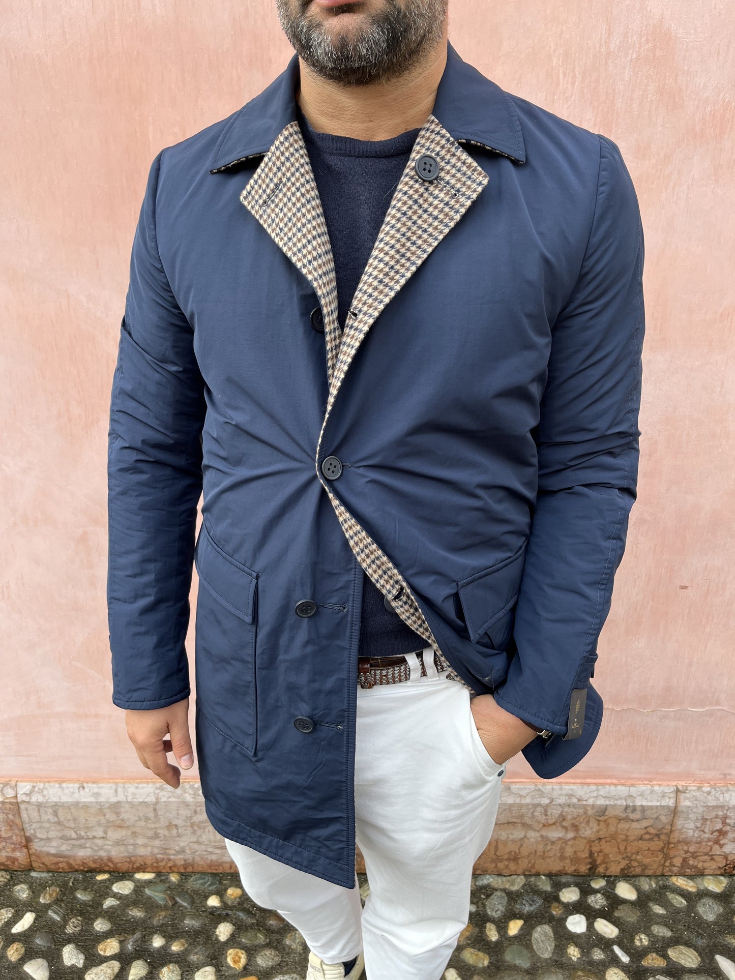 CAPPOTTO DOUBLE BLU