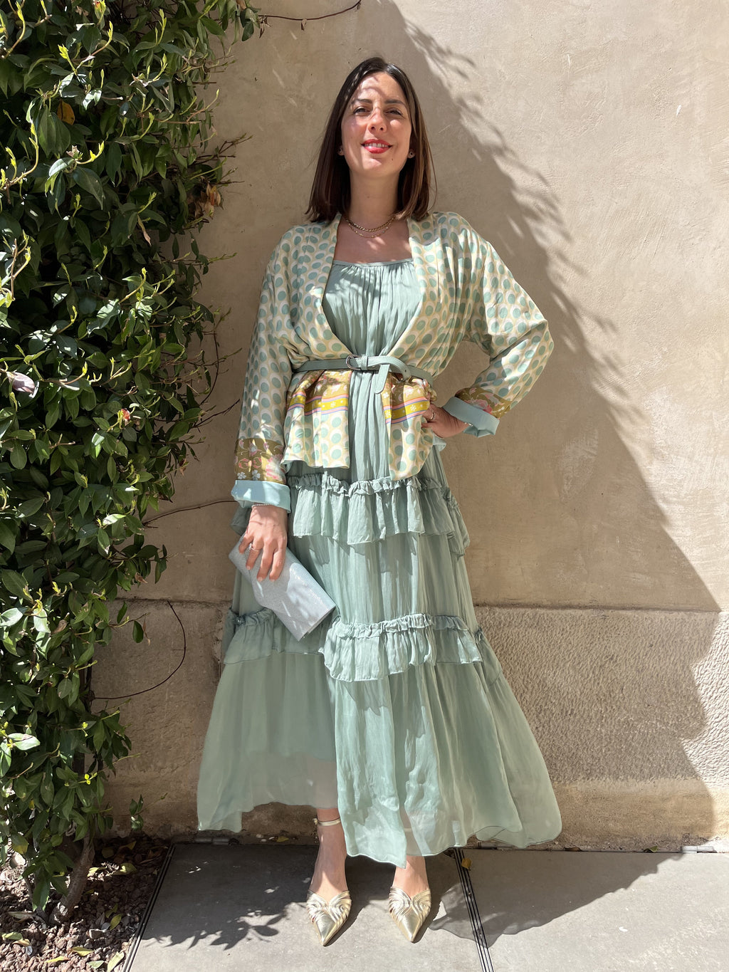 ABITO LUNGO CON BALZE DIXIE