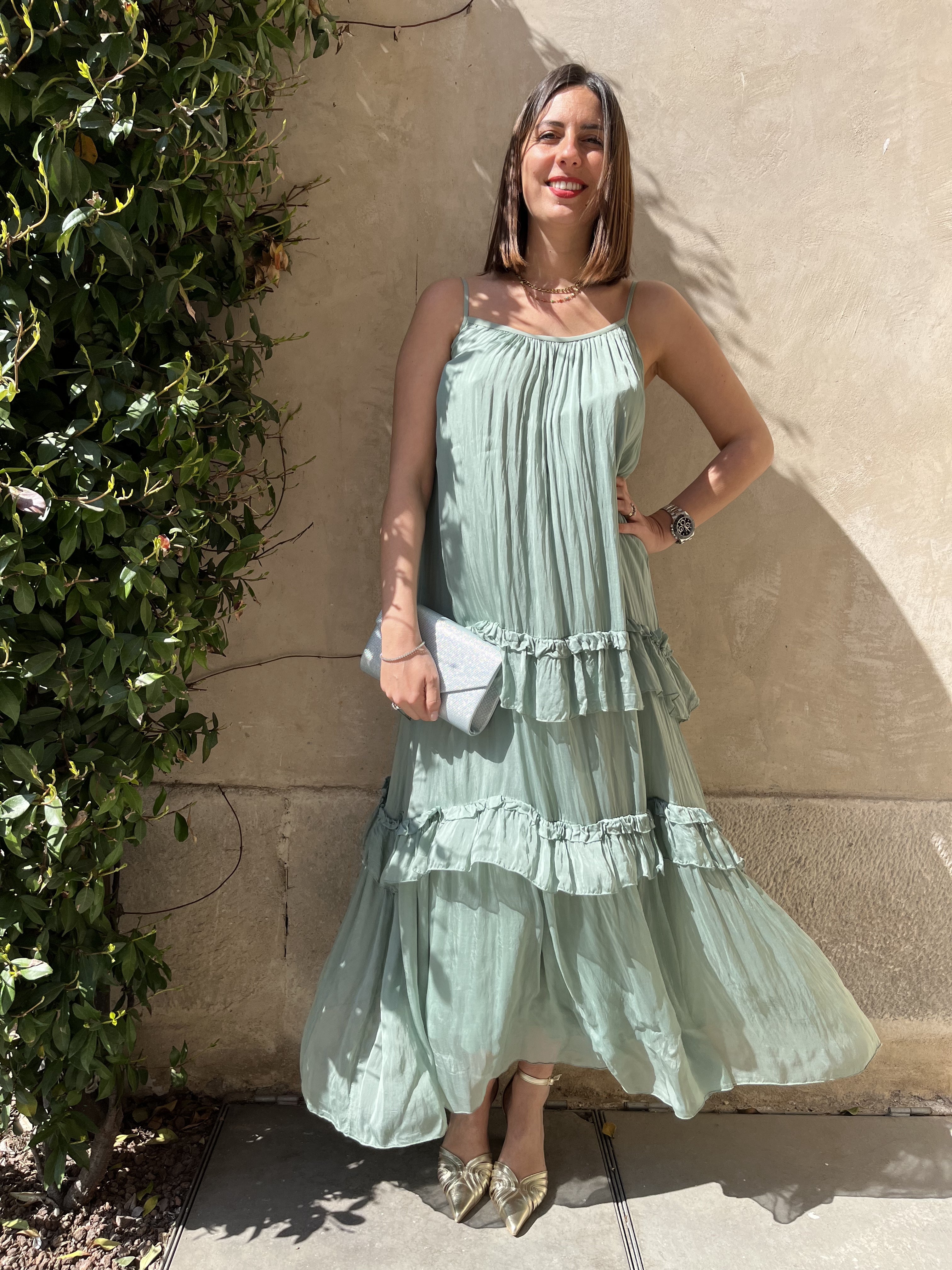 ABITO LUNGO CON BALZE DIXIE