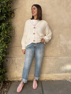CARDIGAN BOTTONE LEGNO