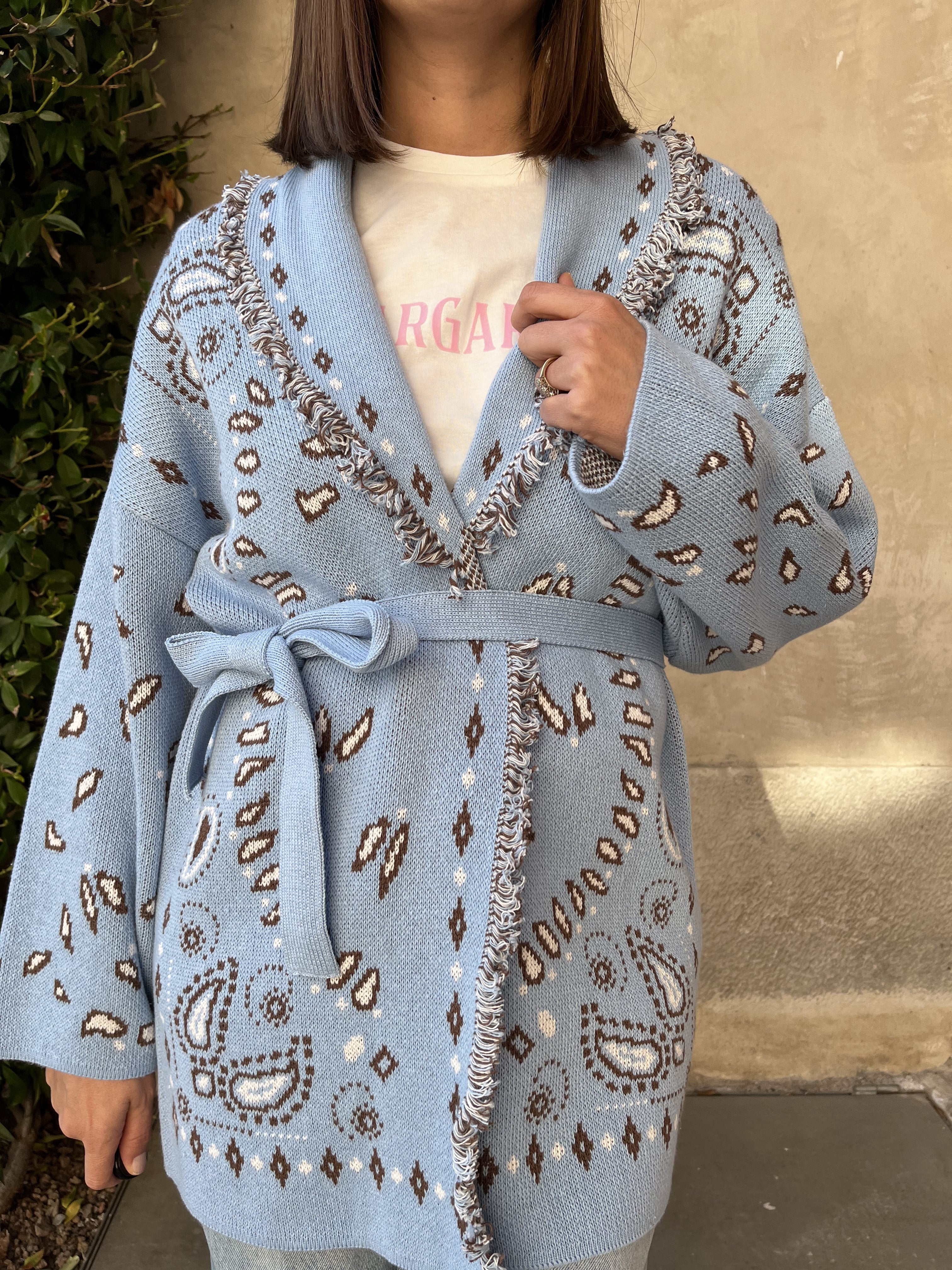 CARDIGAN COTONE BANDANA
