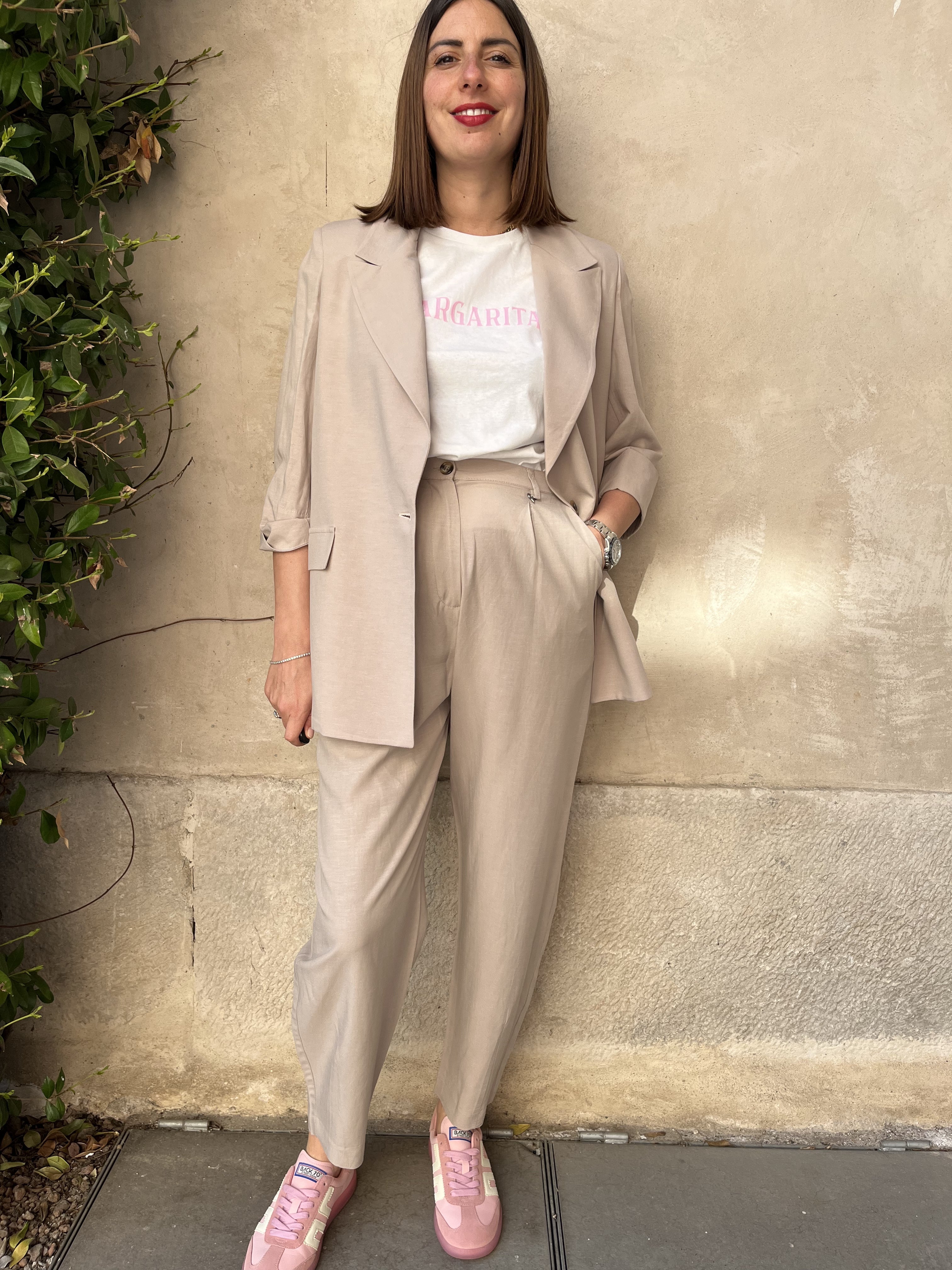 PANTALONE CARROT CON PENCE