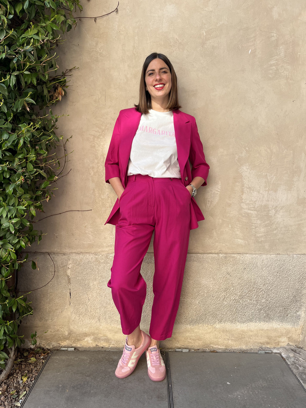 PANTALONE CARROT CON PENCE