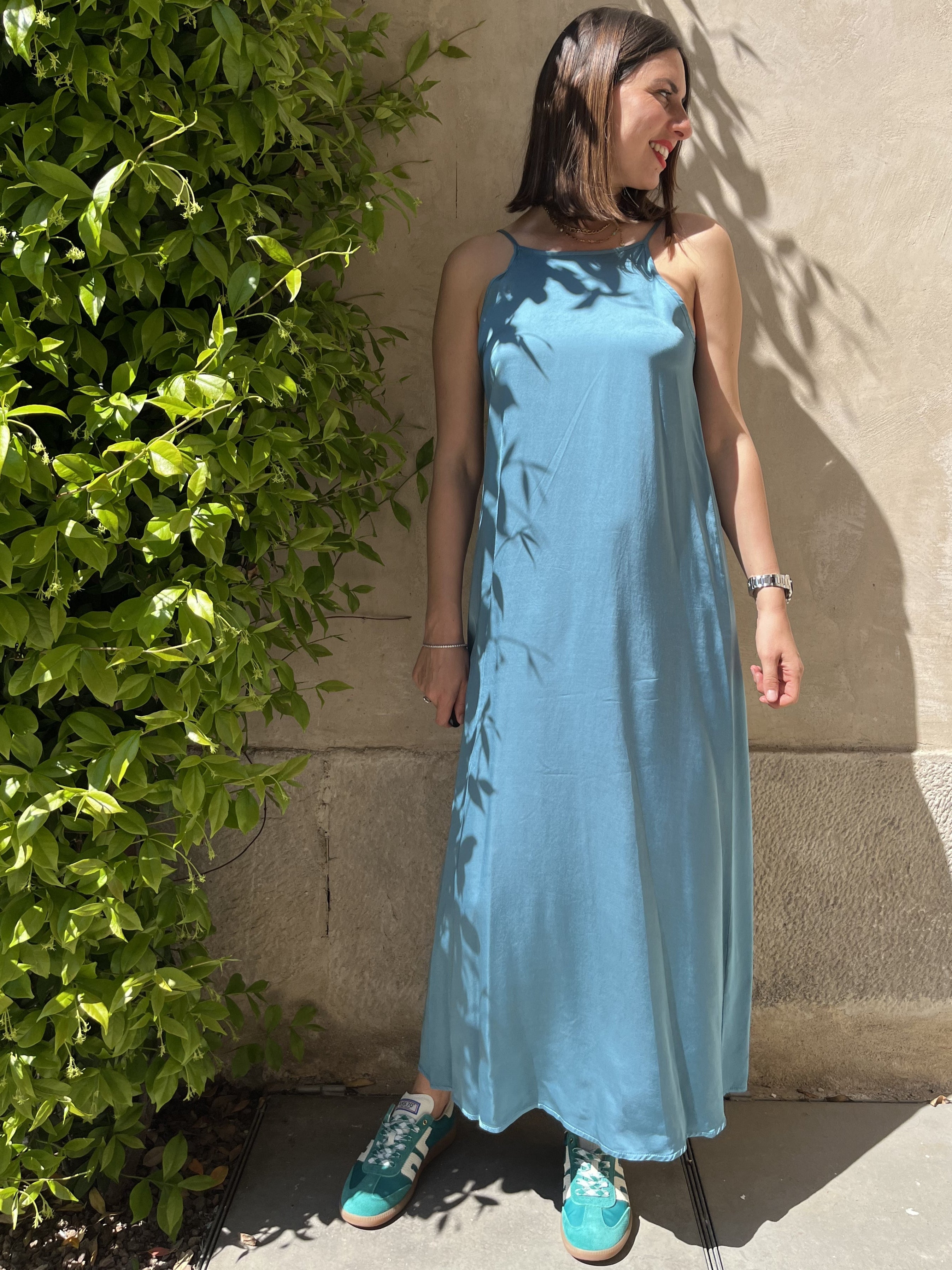 ABITO LUNGO SLIP DRESS