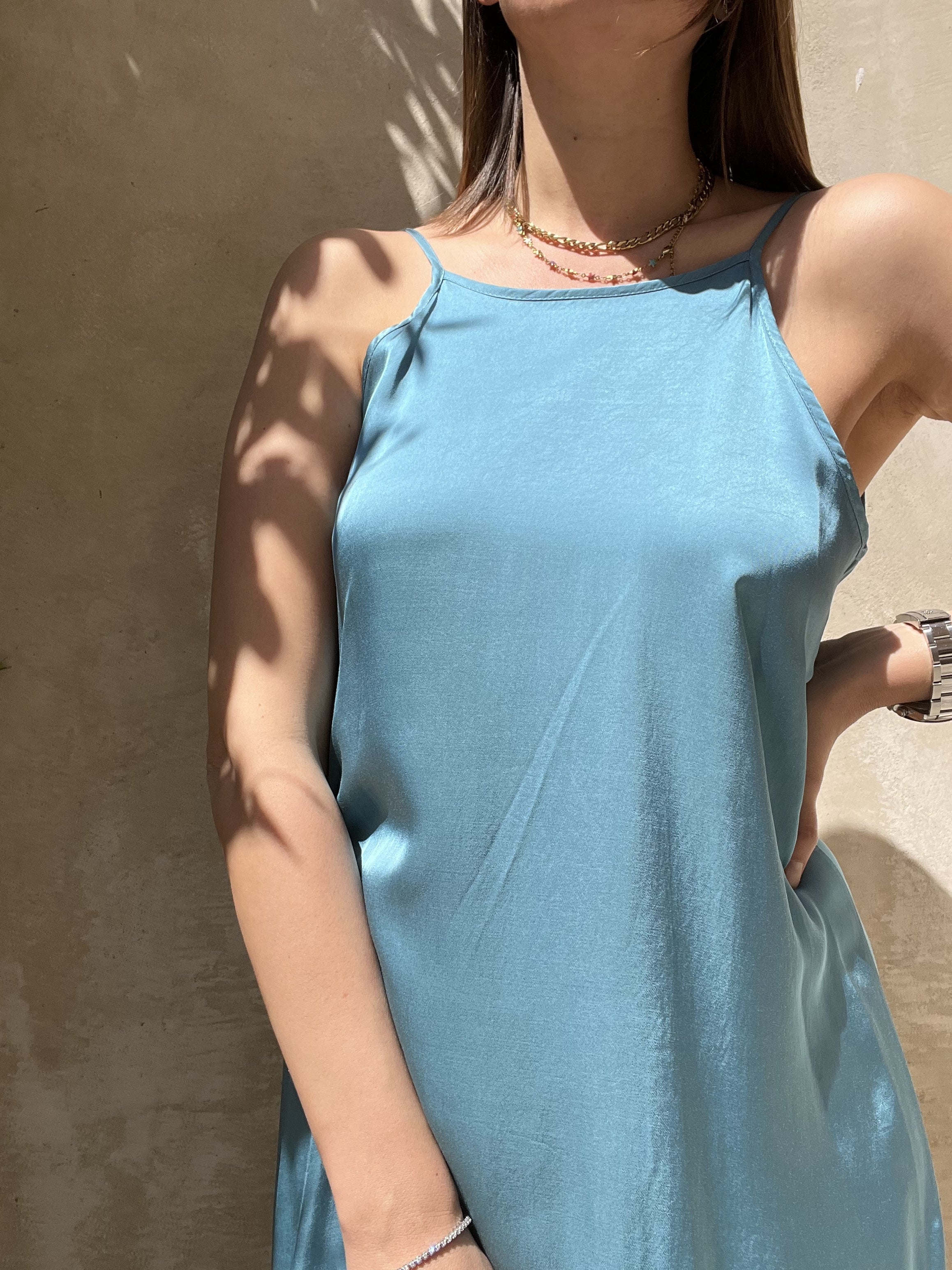 ABITO LUNGO SLIP DRESS