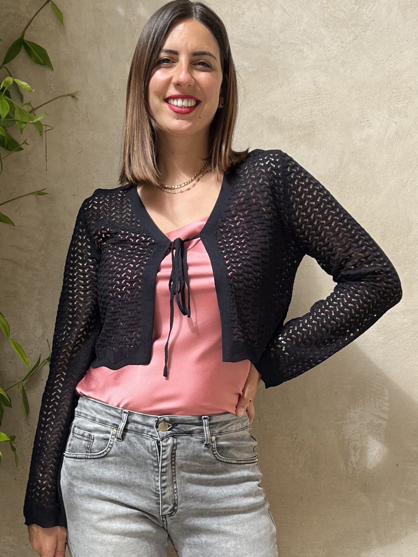 CARDIGAN CORTO ALLACCIATO