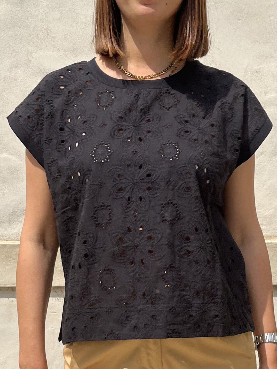 T SHIRT IN PIZZO SAN GALLO