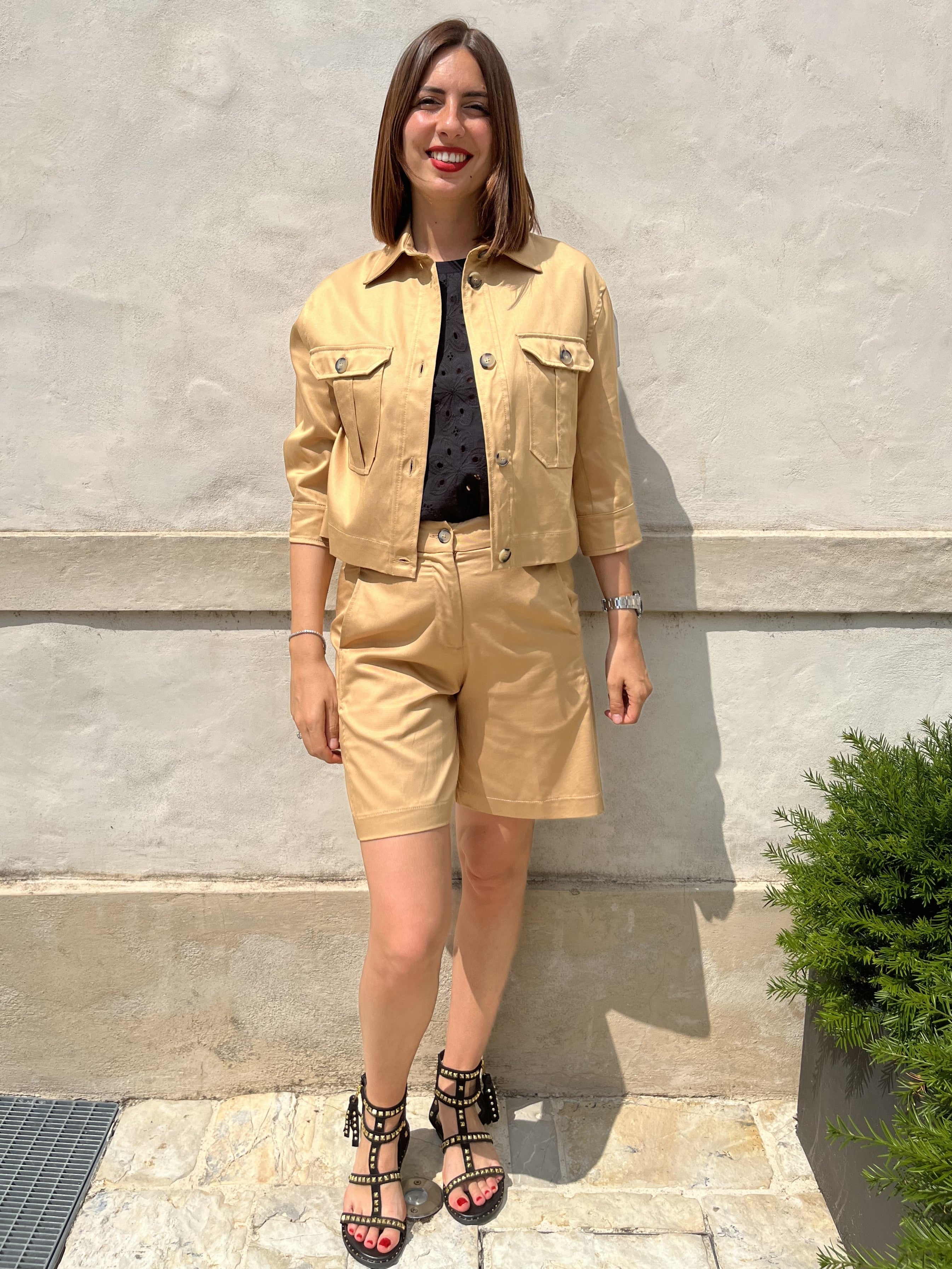 GIACCHINA FIELD JACKET CROP