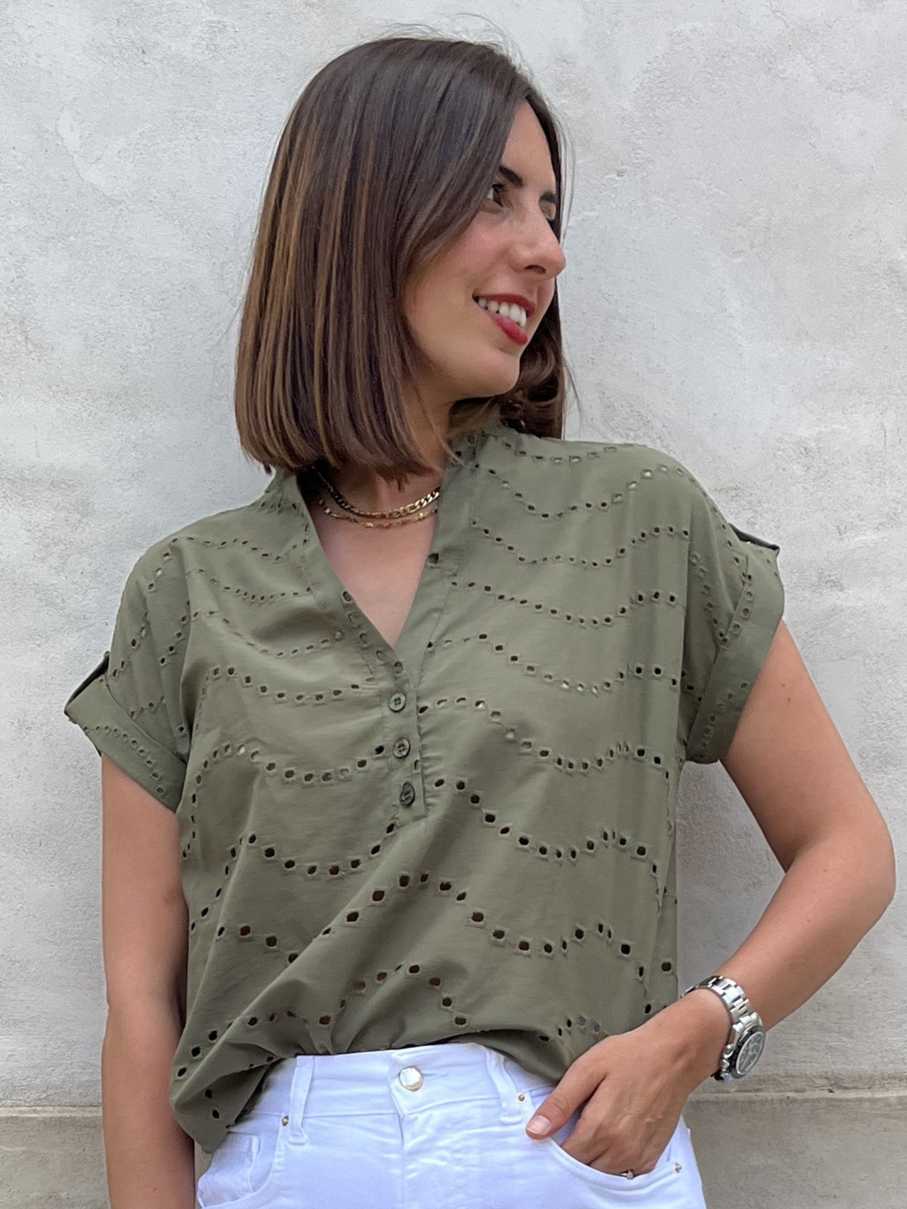 CAMICIA MUSSOLA RICAMATA