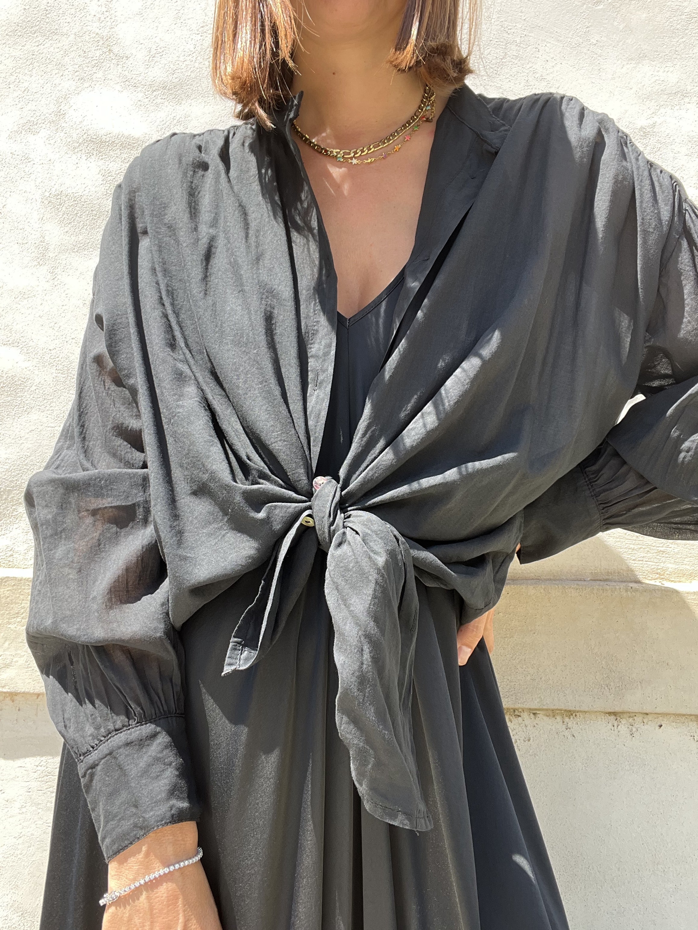 CAMICIA MUSSOLA CON NODO
