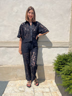 CAMICIA CORTA IN PIZZO