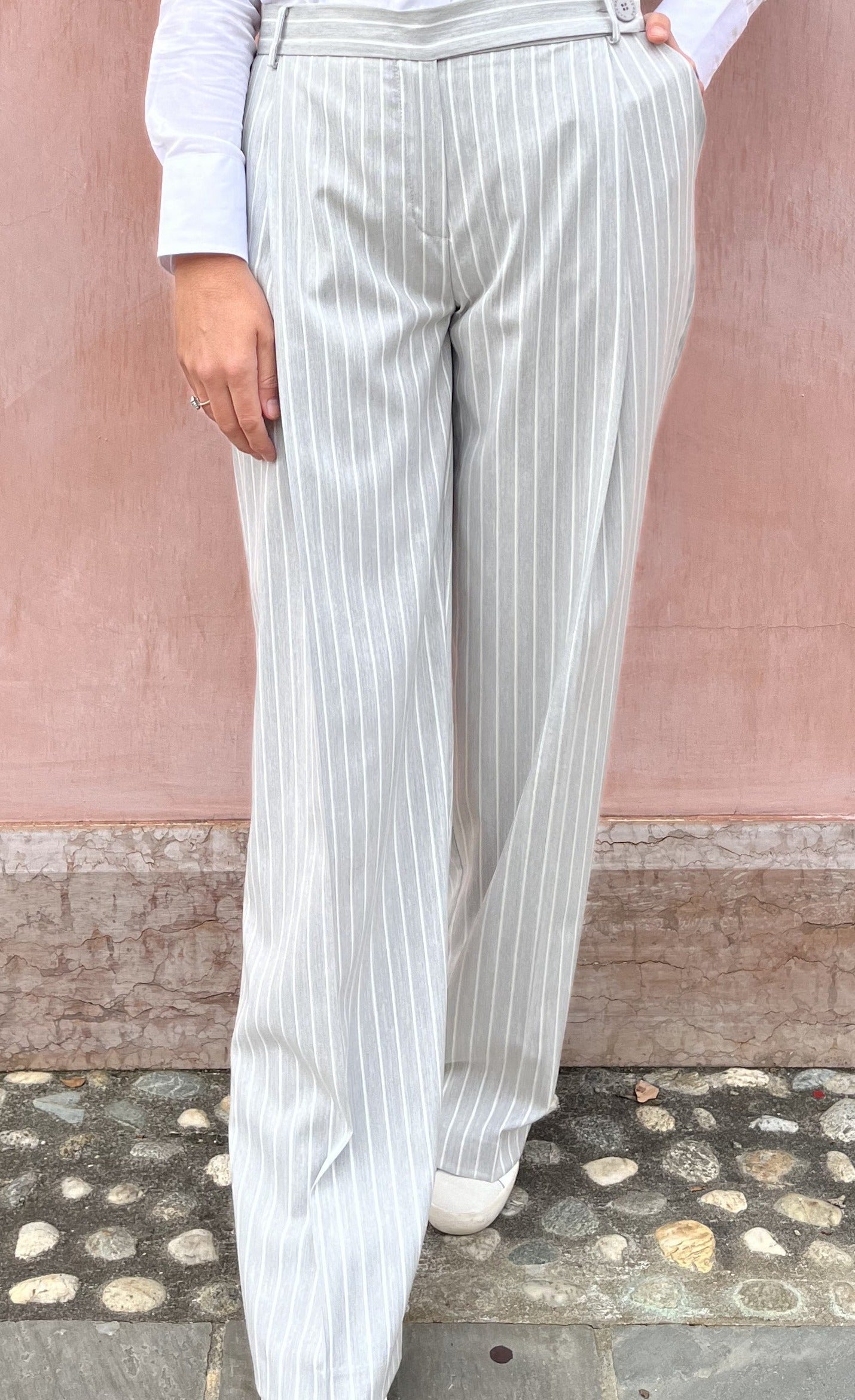 PANTALONE PALAZZO GESSATO