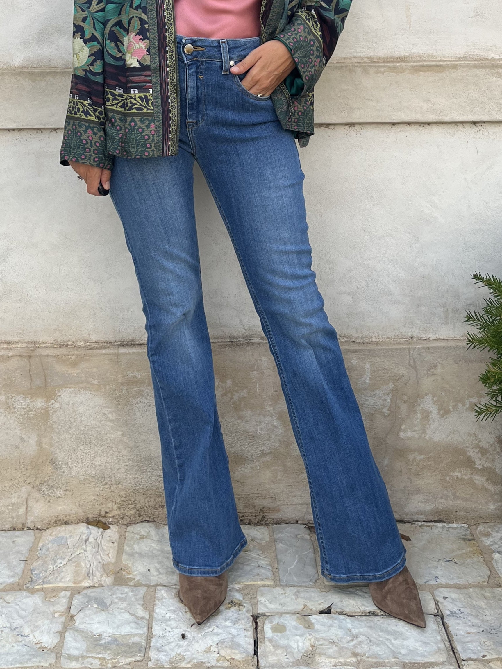 JEANS FLARE STRETCH ZAMPA