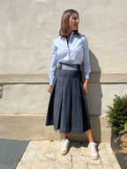 GONNA JEANS A PIEGHE