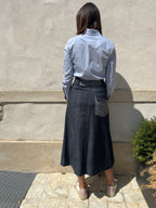 GONNA JEANS A PIEGHE