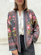 KIMONO CORTO FIORI