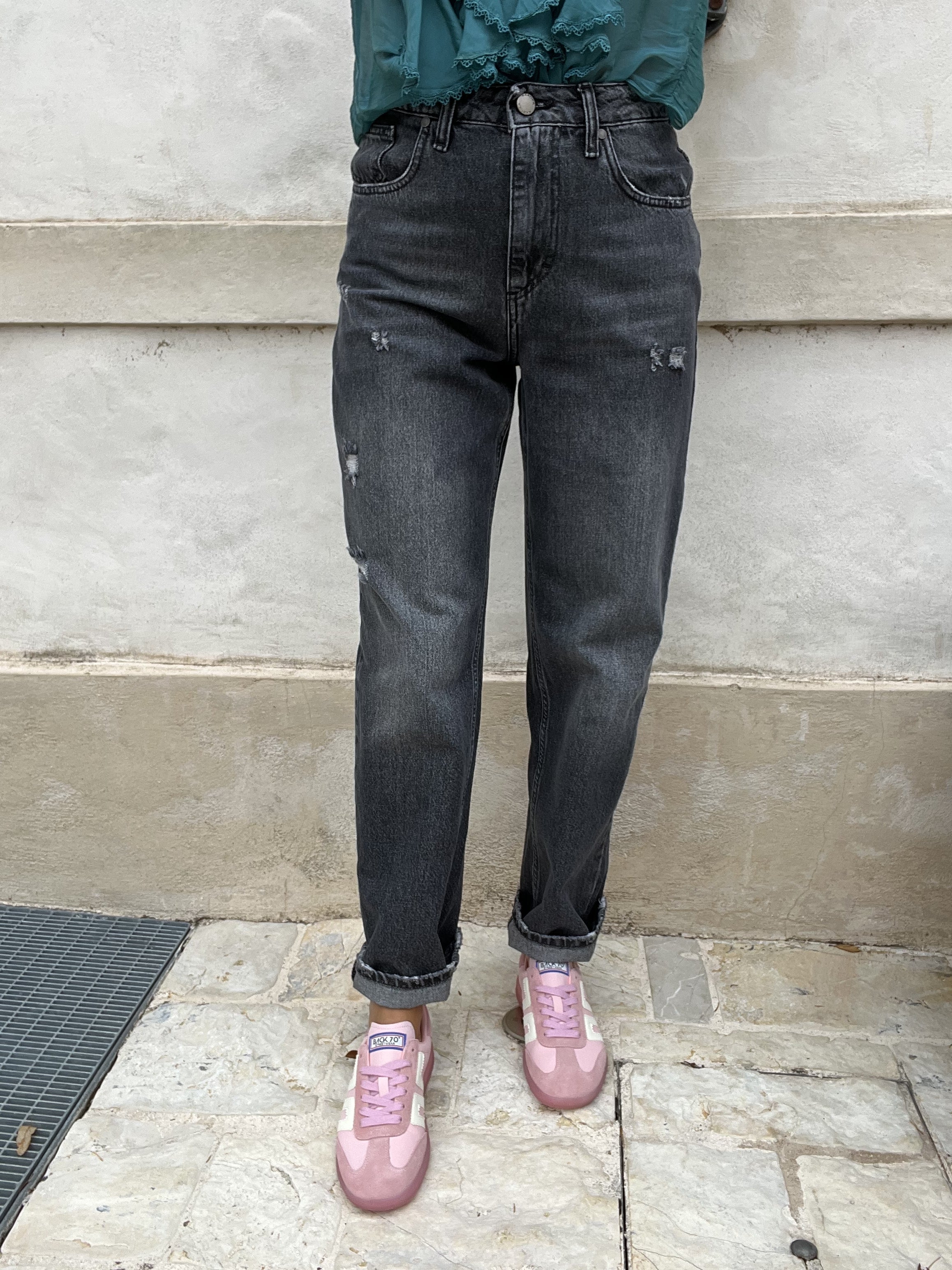 JEANS BOYFRIEND GRIGIO