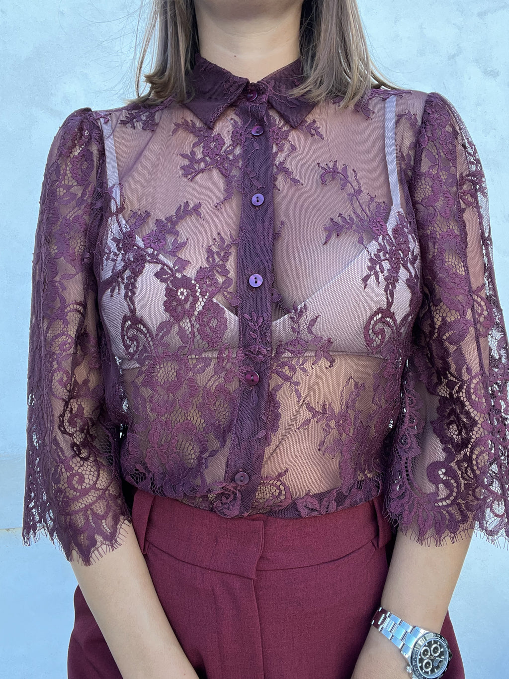 CAMICIA IN PIZZO