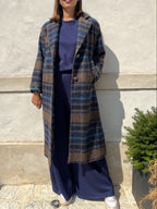 CAPPOTTO A QUADRI IN LANA