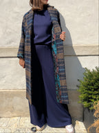 CAPPOTTO A QUADRI IN LANA