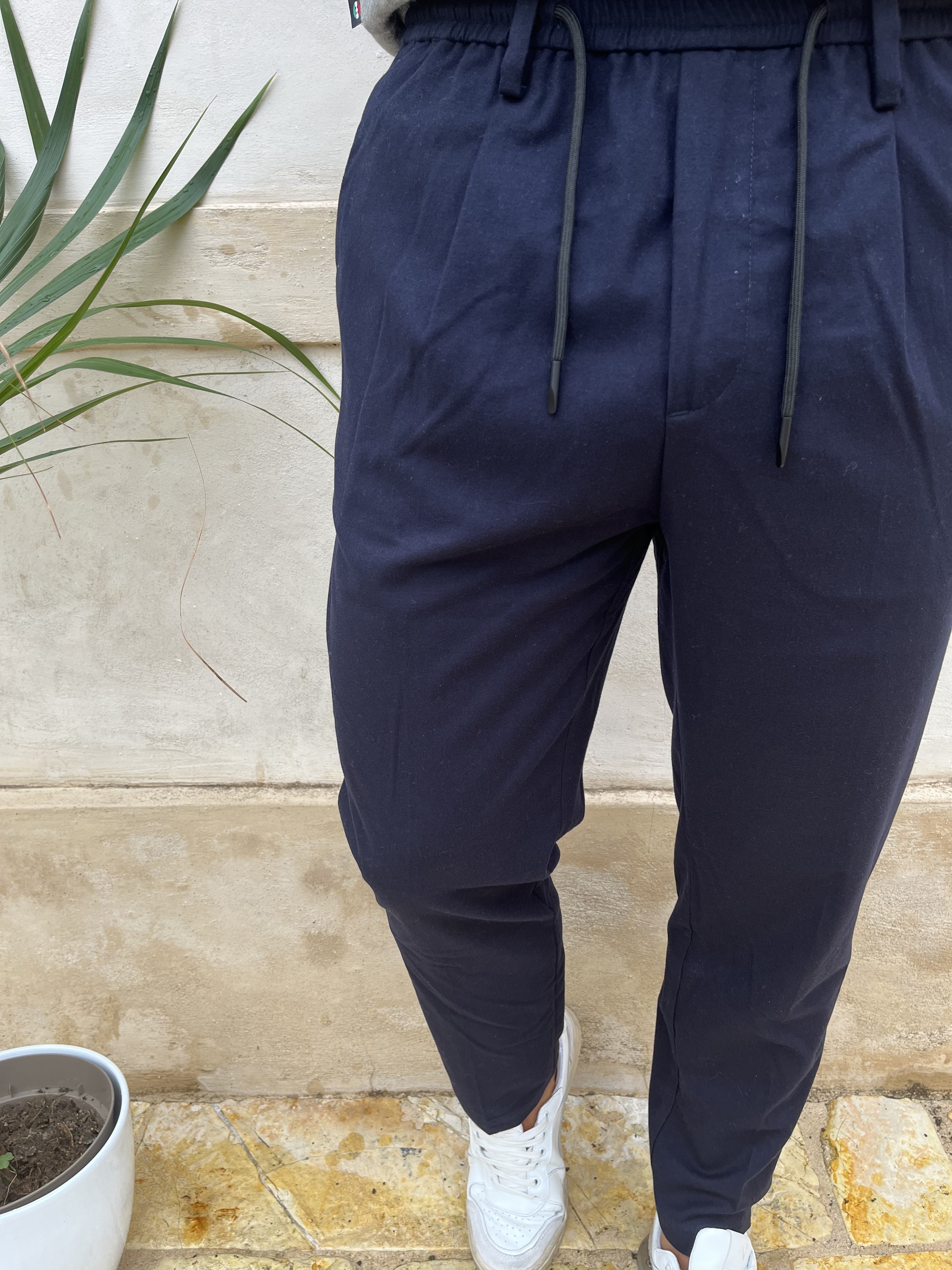 PANTALONE CON LACCIO FLANELLA
