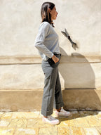 PANTALONE PUNTO STOFFA CON BALZA