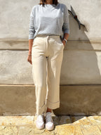 PANTALONE PUNTO STOFFA CON BALZA