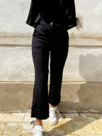 PANTALONE PUNTO STOFFA CON BALZA