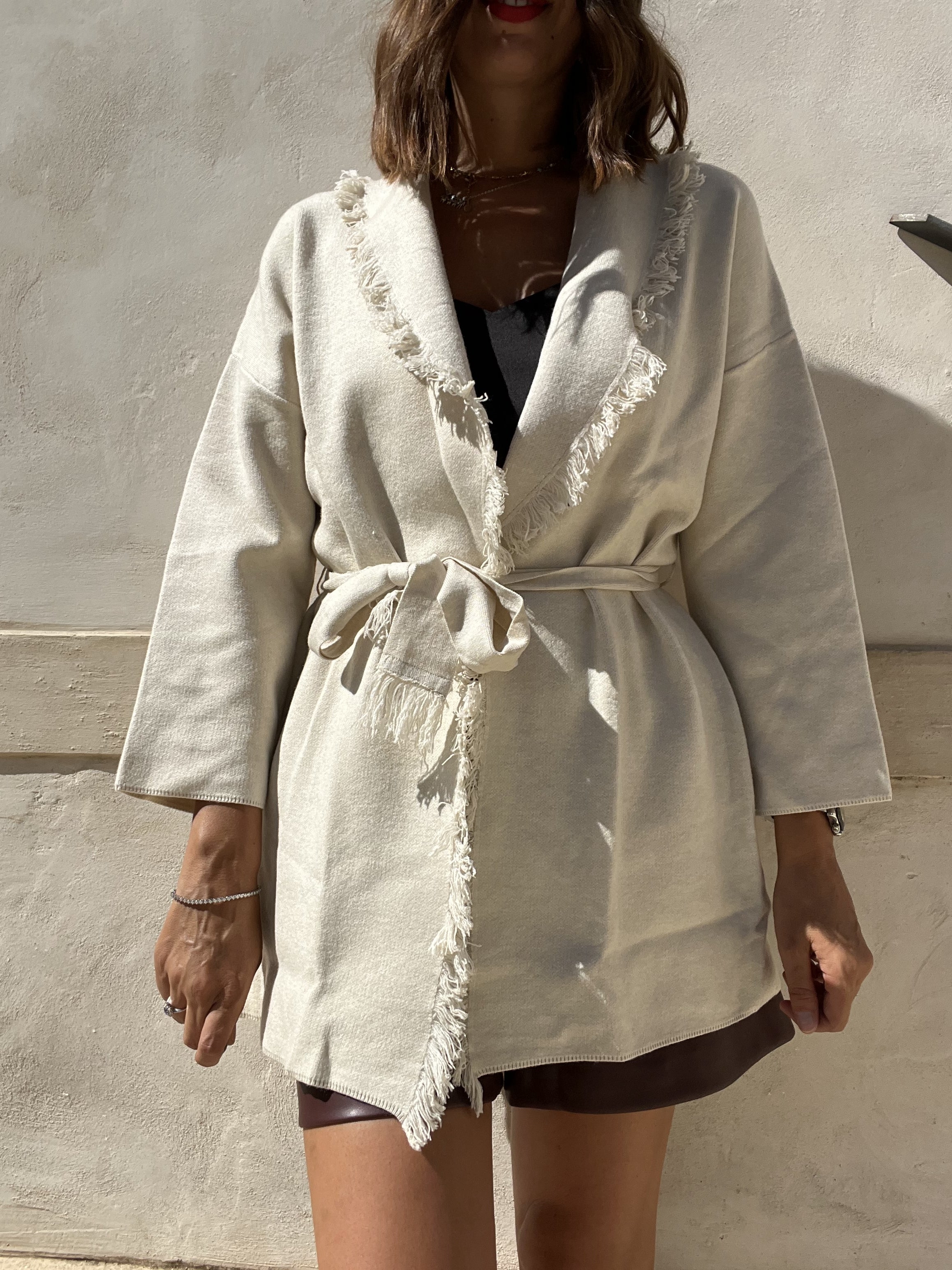 CARDIGAN CON FRANGE