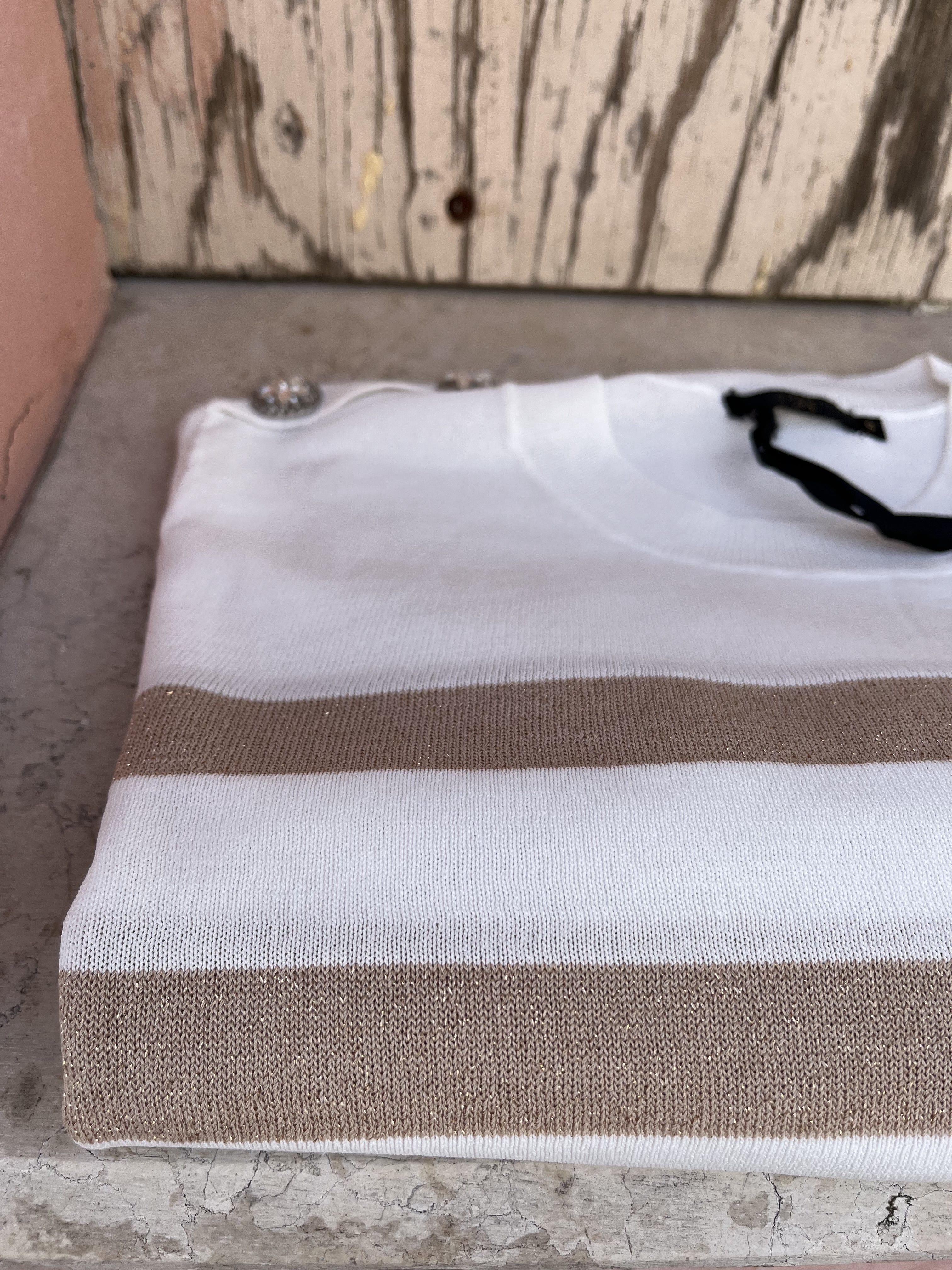 MAGLIONCINO RIGHE LUREX