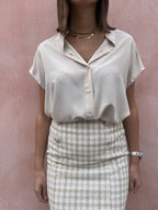 CAMICIA SMANICATA