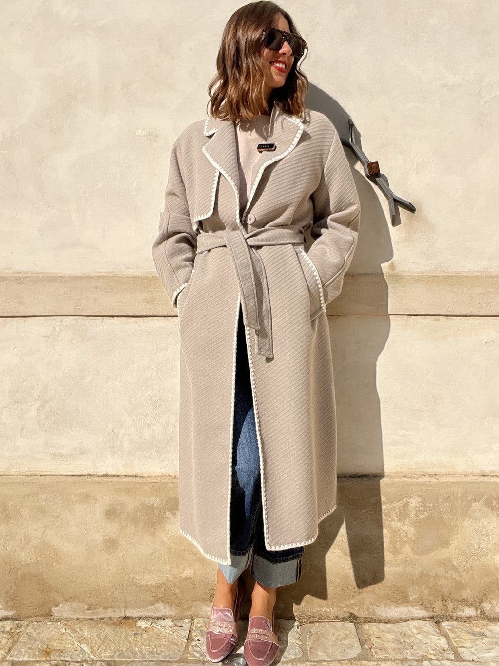 CAPPOTTO BORDO RICAMATO