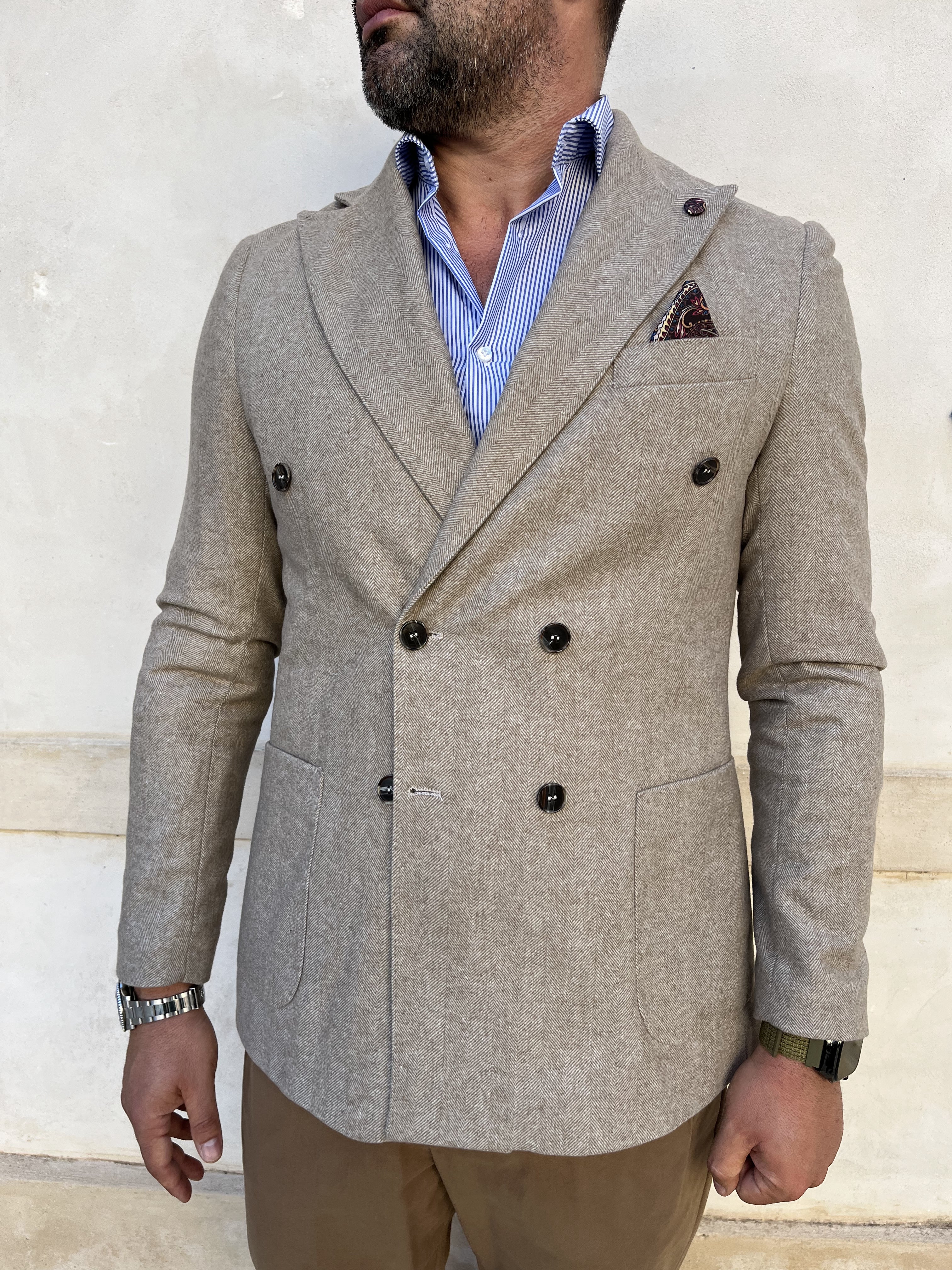 GIACCA SARTORIALE SPIGATA DOPPIOPETTO