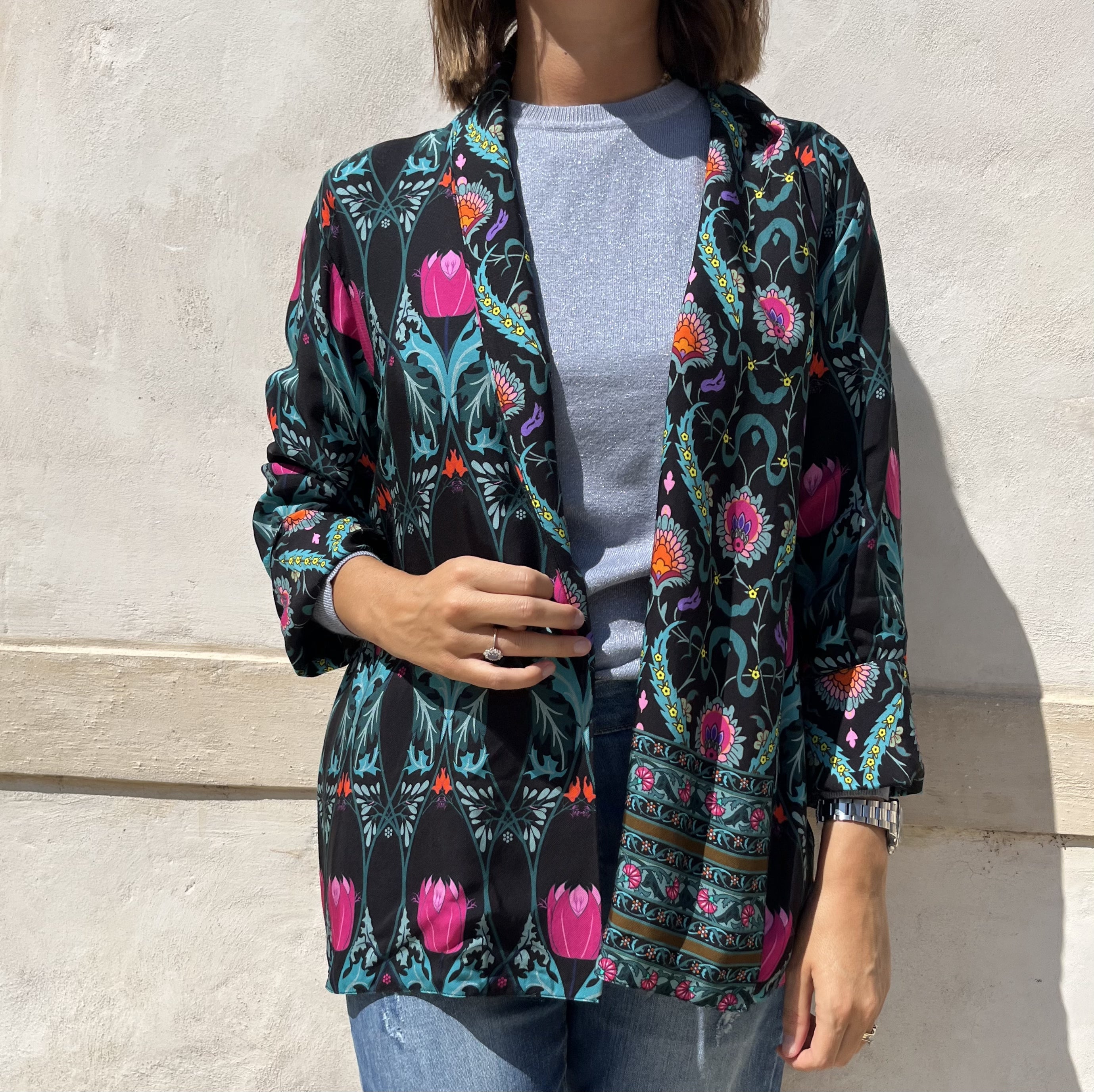KIMONO CORTO DOUBLEFACE FANTASIA