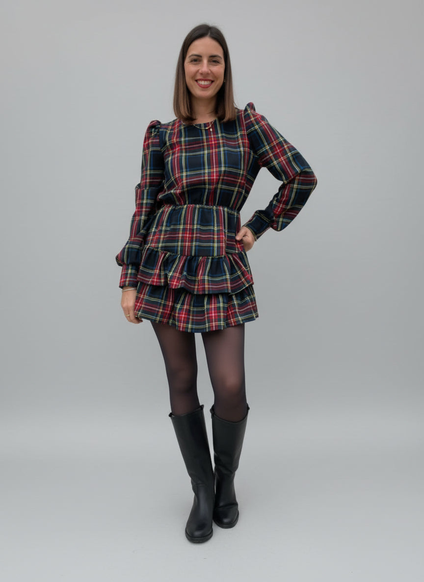 ABITO CORTO TARTAN