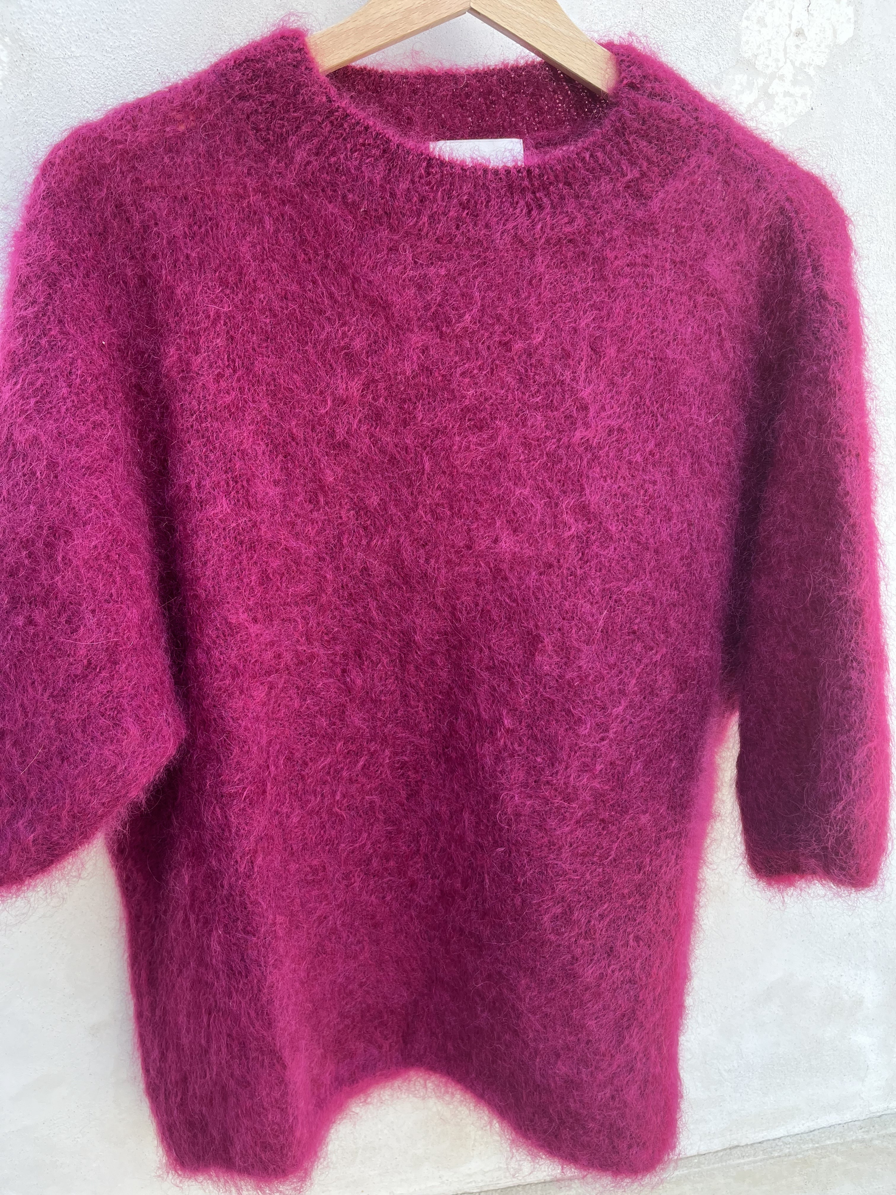 MAXI MAGLIA IN MOHAIR