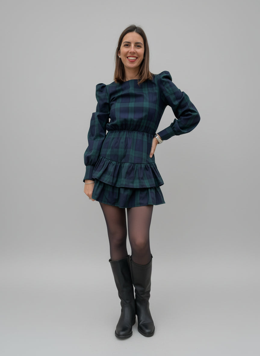 ABITO CORTO TARTAN