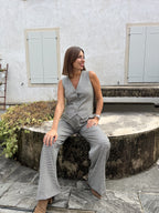 COMPLETO GILET E PANTALONE PALAZZO
