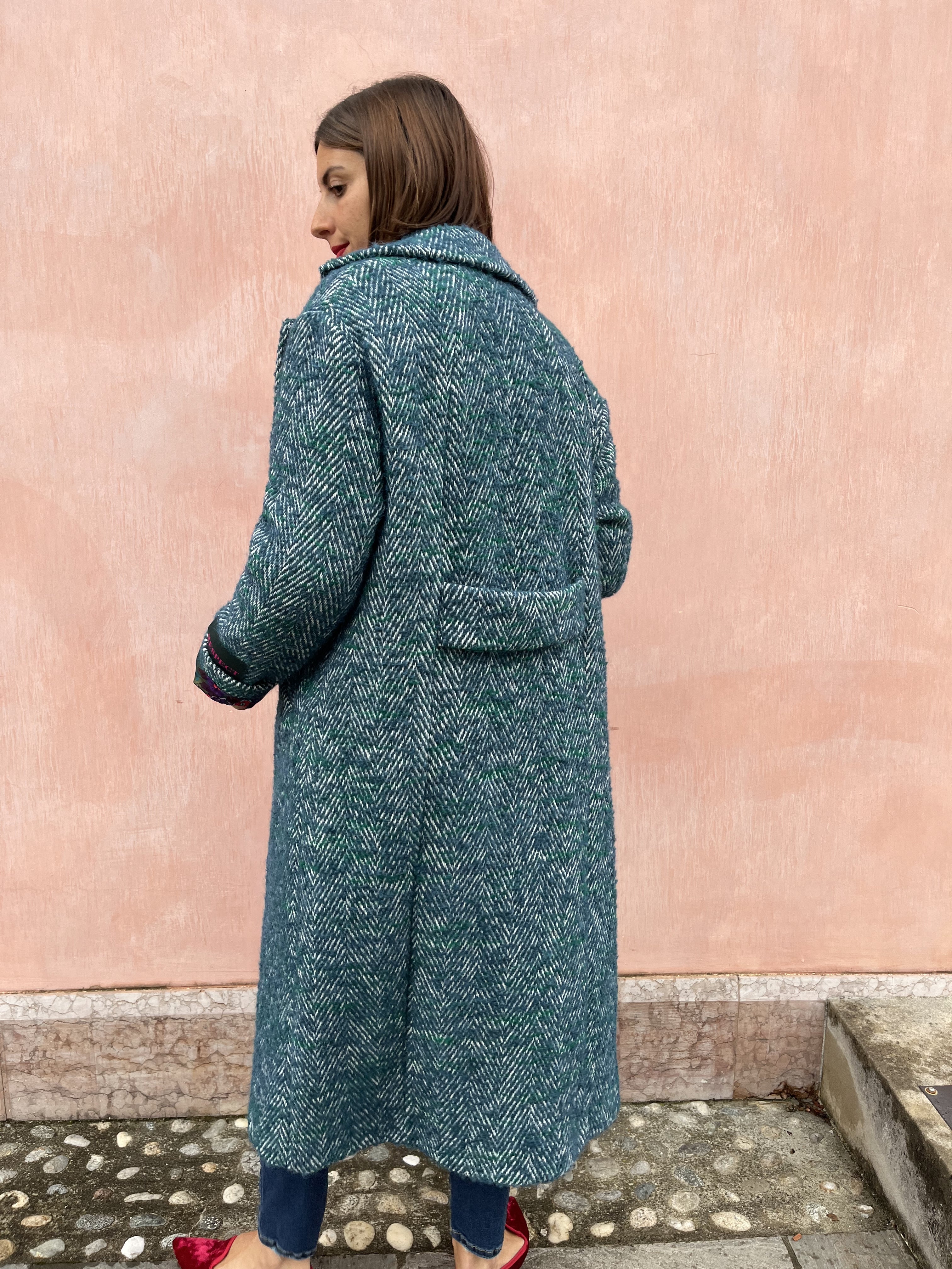 CAPPOTTO LUNGO SPINATO