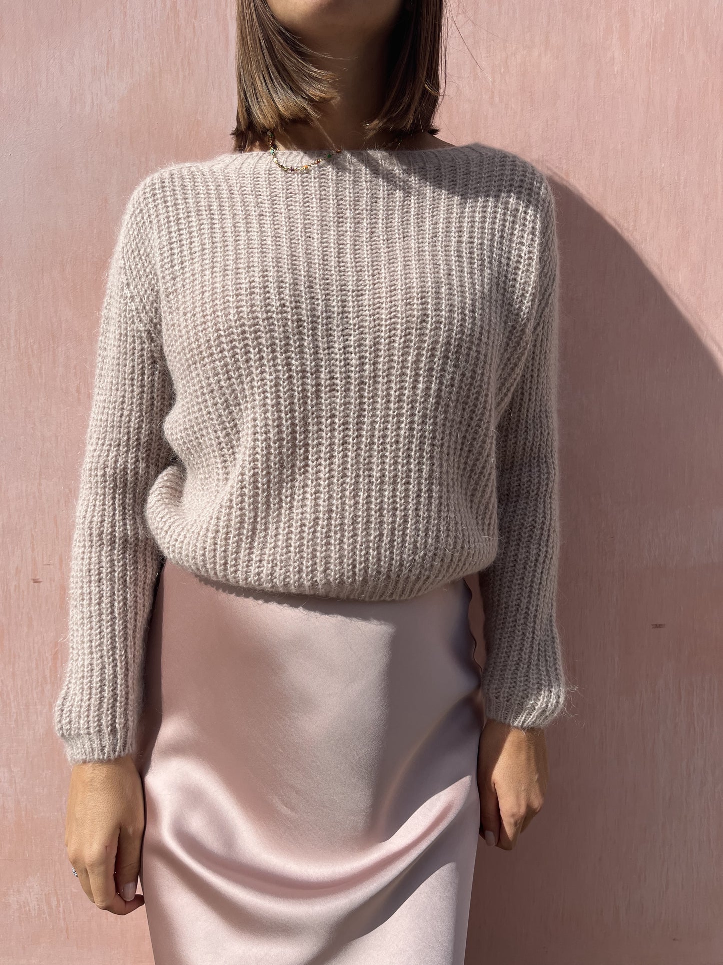 MAGLIONE CROP IN LANA LUREX