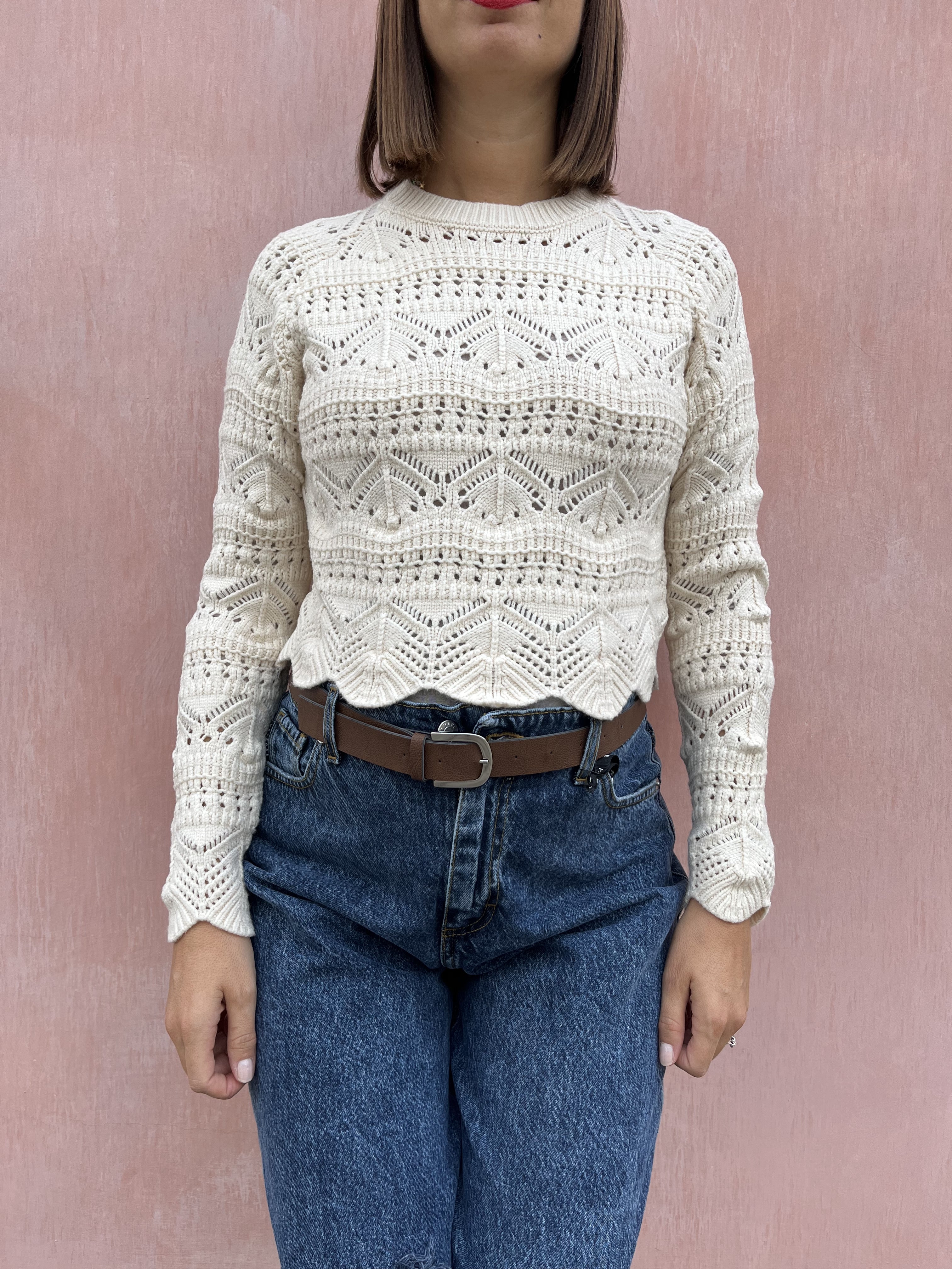 MAGLIONE CORTO UNCINETTO