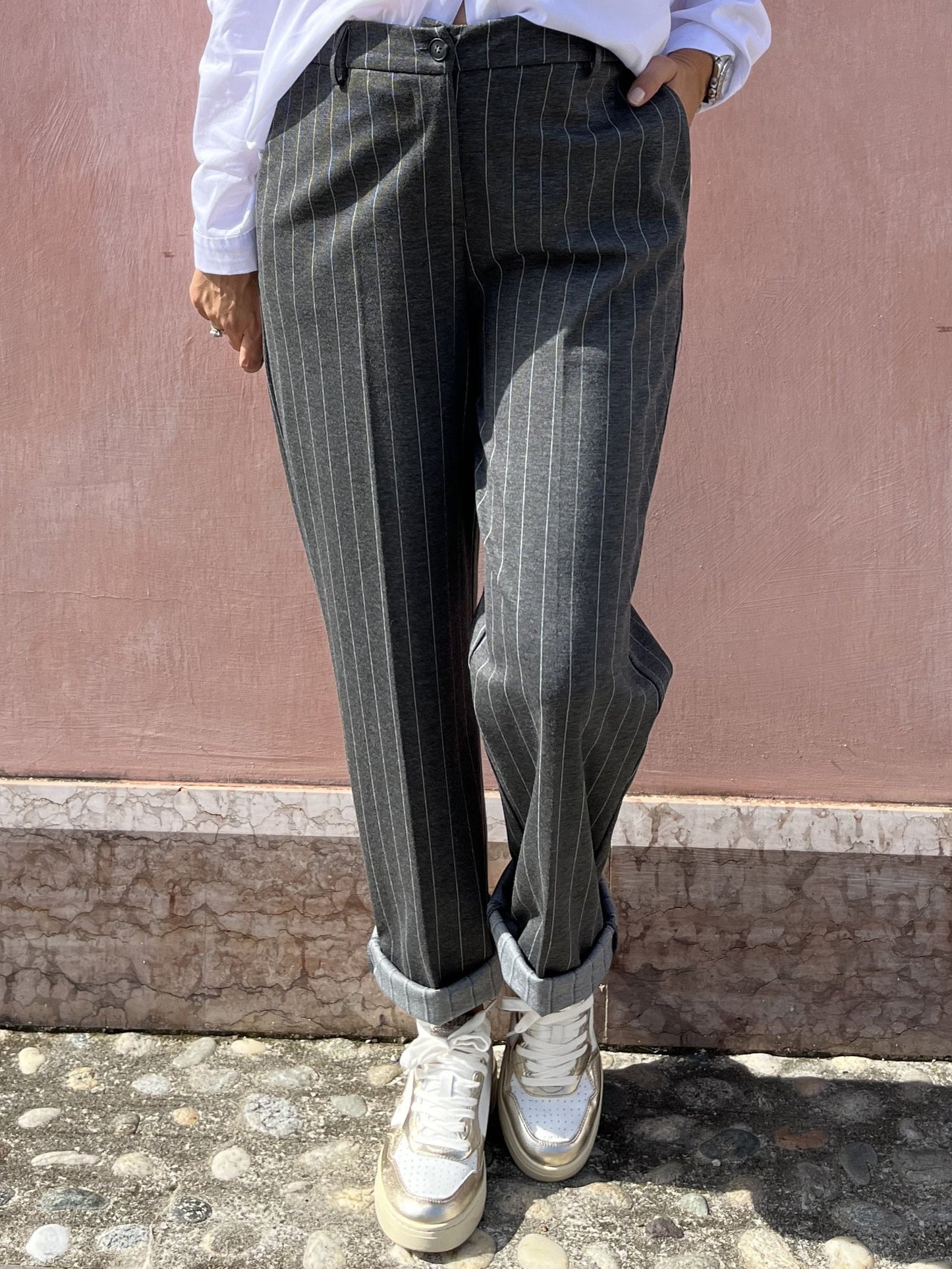 PANTALONE GESSATO