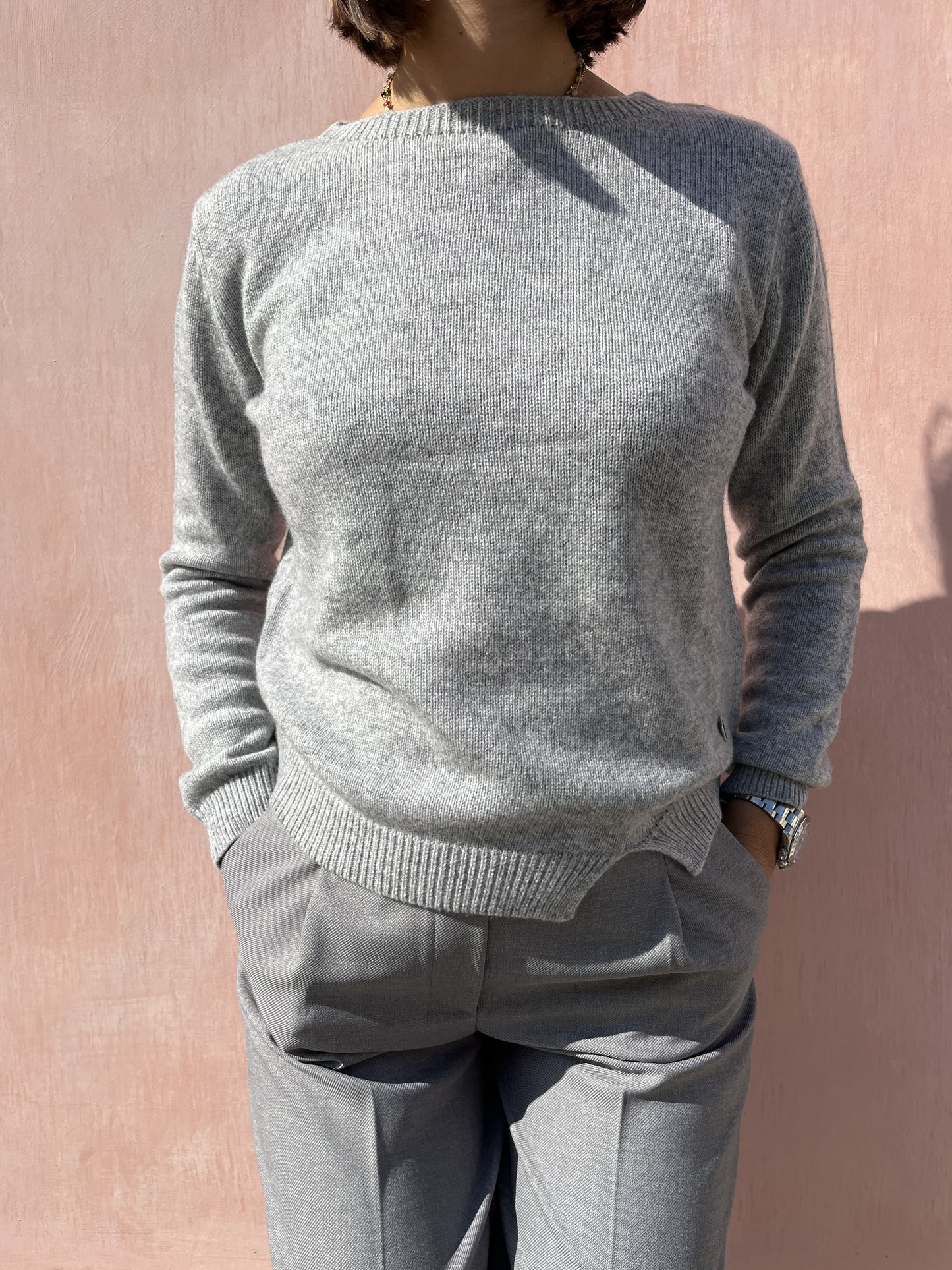 PARICOLLO CASHMERE CON SPACCHETTI