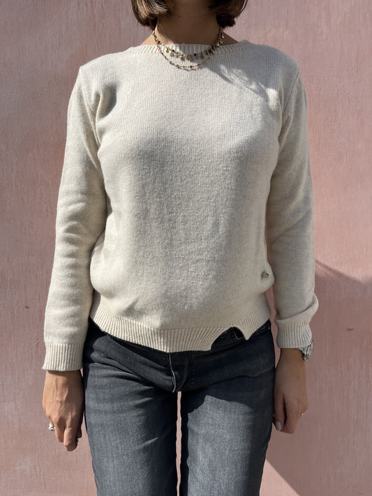 PARICOLLO CASHMERE CON SPACCHETTI