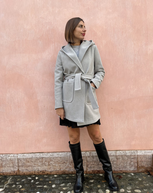 CAPPOTTO CORTO CON CINTURA