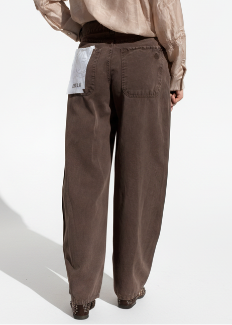 JEANS BELLA MARRONE LAVATO