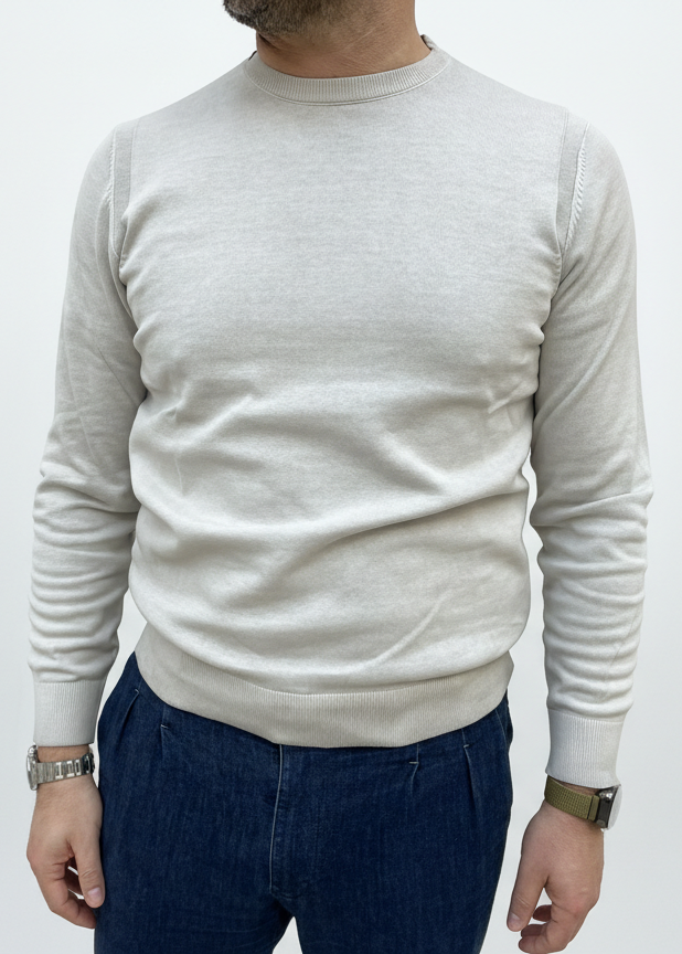 MAGLIONE COTONE CON TOPPE