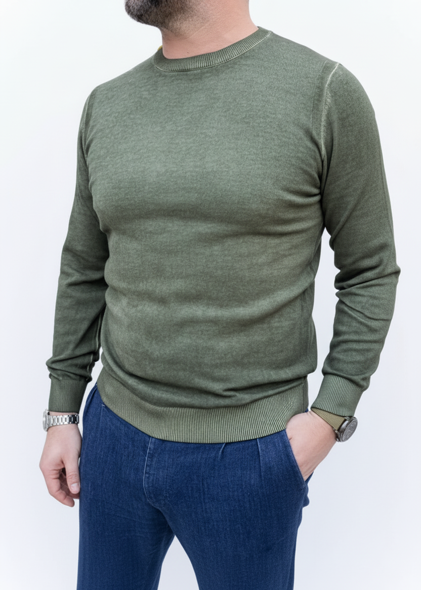 MAGLIONE COTONE CON TOPPE