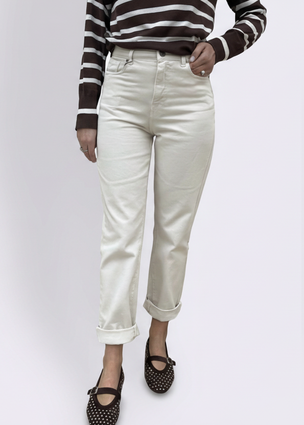 JEANS CARROT MARY BIANCO